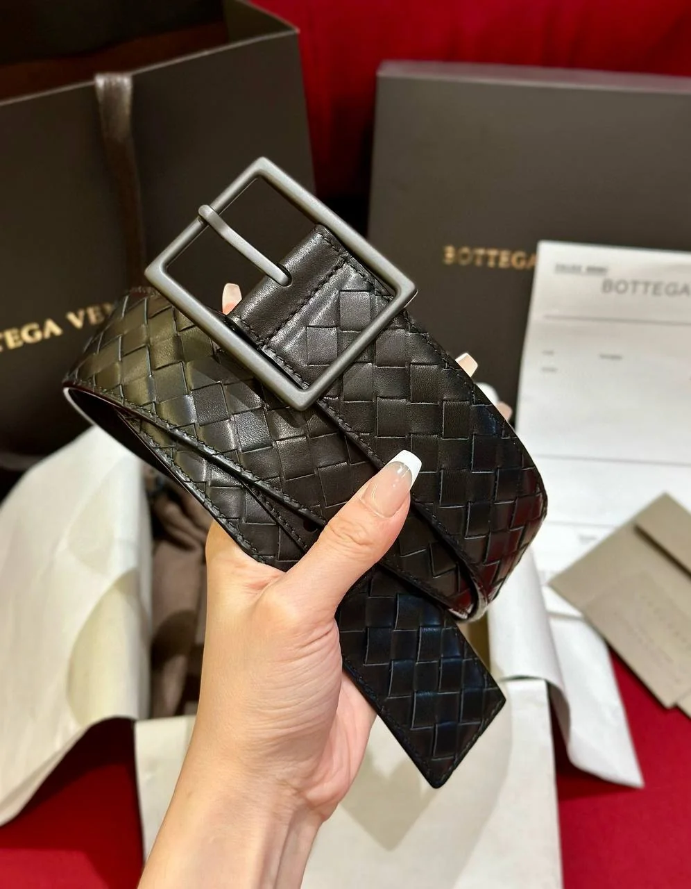 Чоловічий ремінь - Bottega Veneta